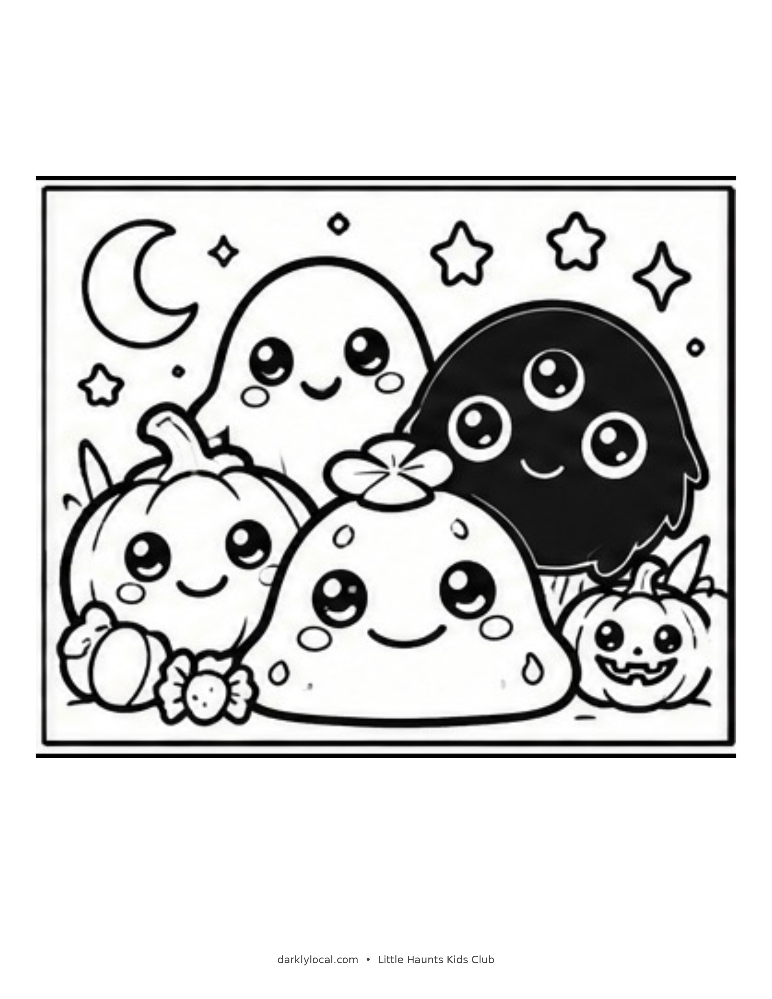 Little Haunts coloring sheet 1