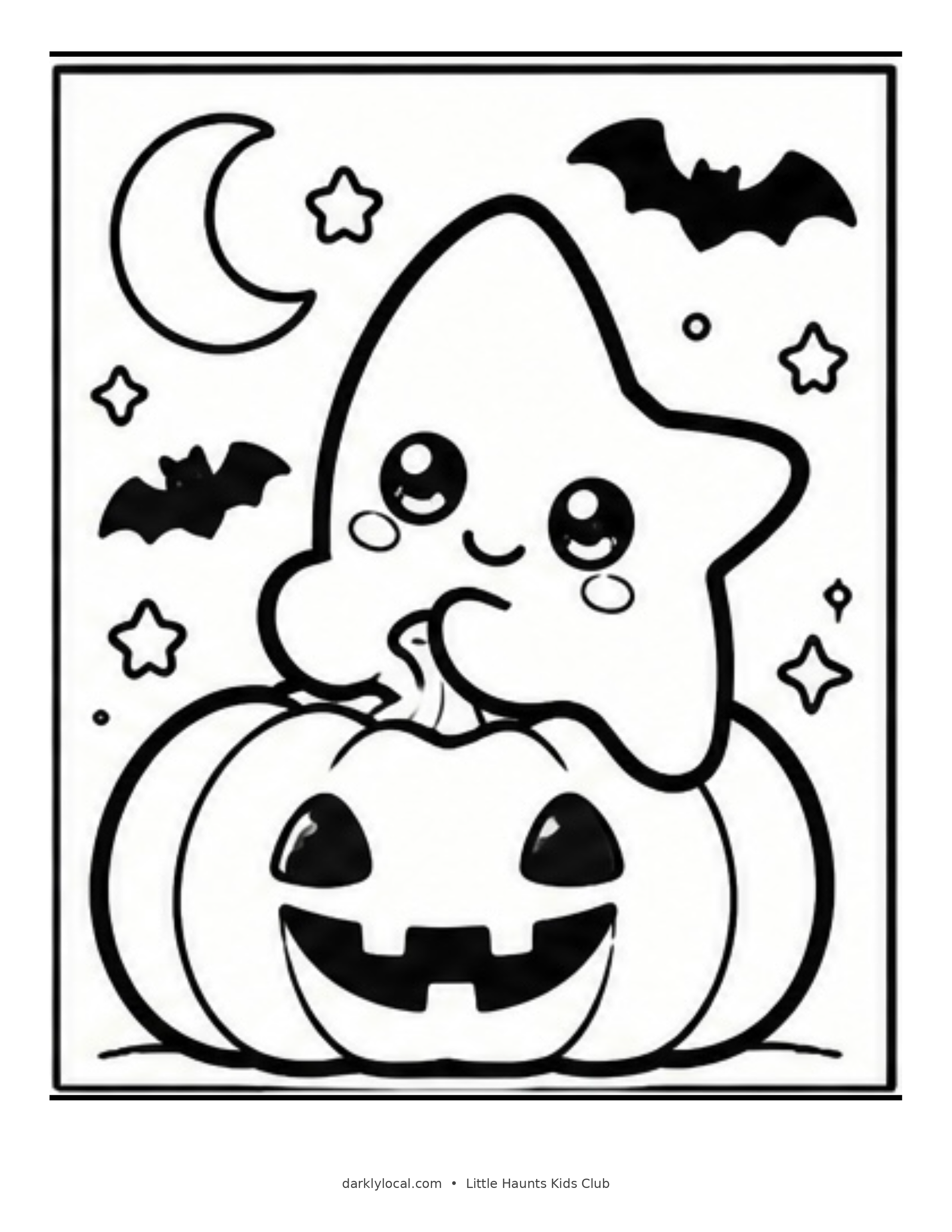 Little Haunts coloring sheet 2