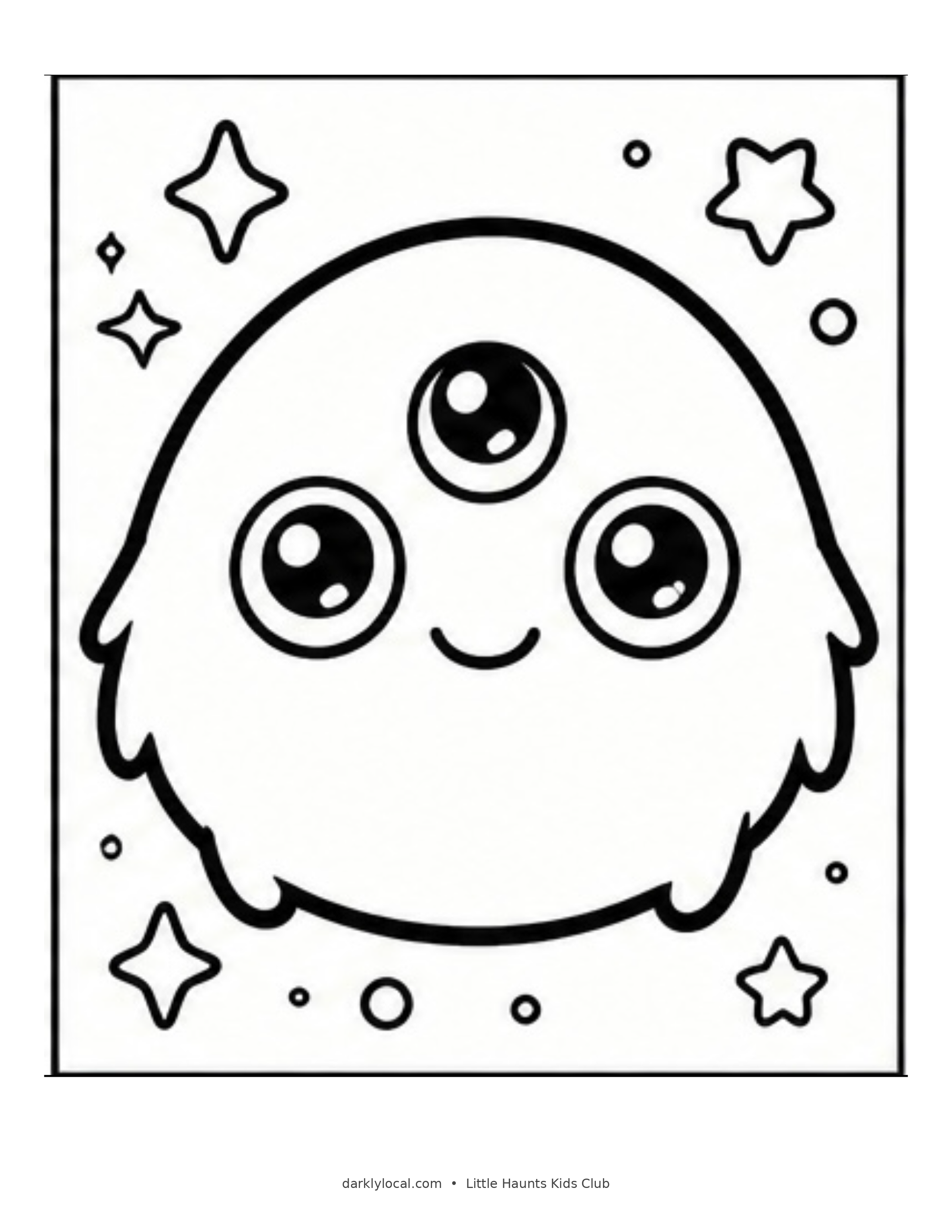 Little Haunts coloring sheet 3