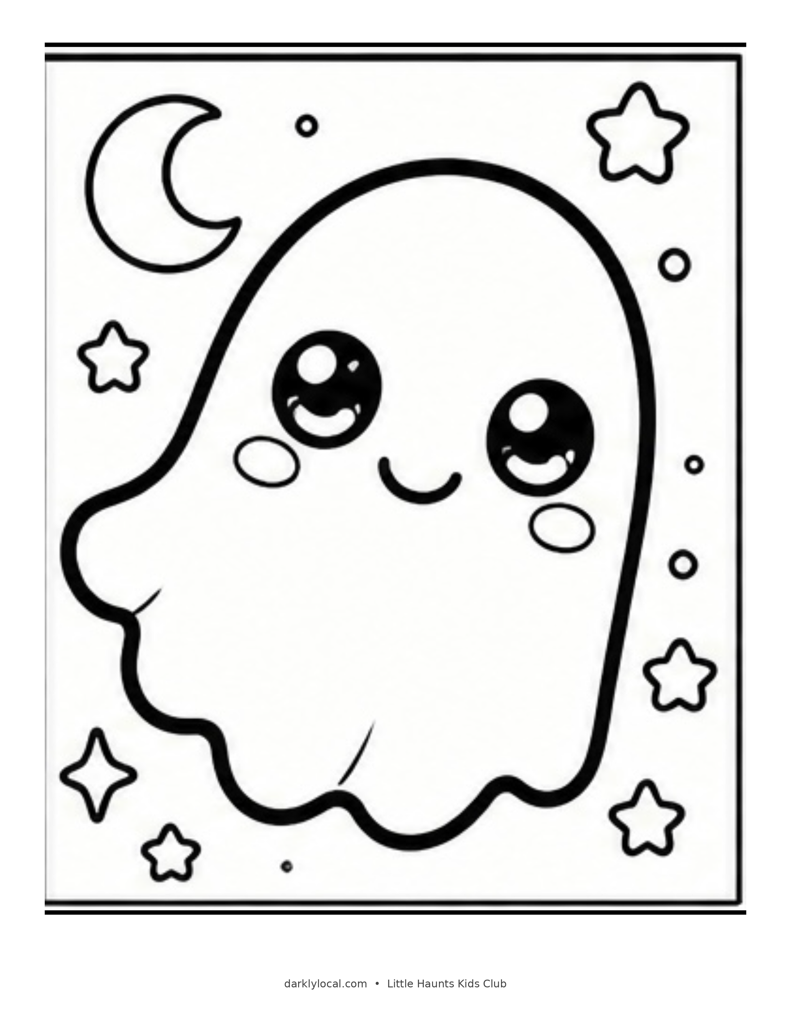 Little Haunts coloring sheet 5